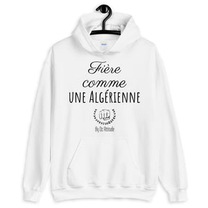 Sweat à capuche Fière comme une algérienne