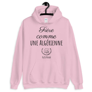 Sweat à capuche Fière comme une algérienne
